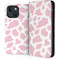 Pink Cow Print iPhone 15 Plus Folio Case