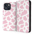Pink Cow Print iPhone 15 Plus Folio Case