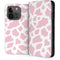 Pink Cow Print iPhone 15 Pro Folio Case