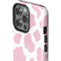 Pink Cow Print iPhone 15 Pro Impact Case