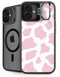 Pink Cow Print iPhone 16 Kickstand Case