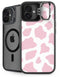 Pink Cow Print iPhone 16 Plus Kickstand Case