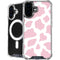 Pink Cow Print iPhone 16 Plus MagSafe Case