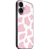 Pink Cow Print iPhone 16 Plus Skin