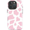Pink Cow Print iPhone 16 Pro Impact Case