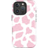 Pink Cow Print iPhone 16 Pro Impact Case