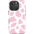 Pink Cow Print iPhone 16 Pro Magsafe Impact Case