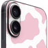 Pink Cow Print iPhone 16 Skin