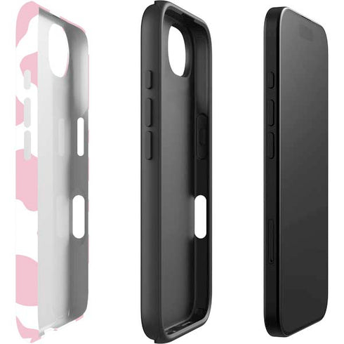 Pink Cow Print iPhone 16e Impact Case