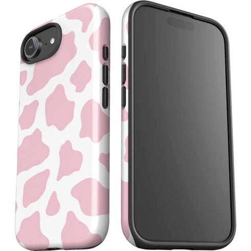 Pink Cow Print iPhone 16e Impact Case