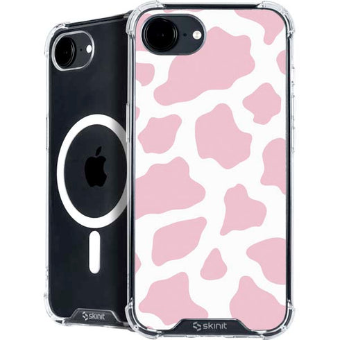 Pink Cow Print iPhone 16e MagSafe Case