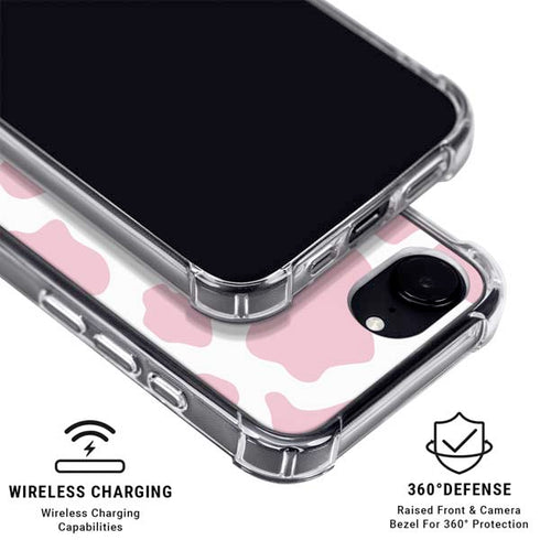 Pink Cow Print iPhone 16e MagSafe Case