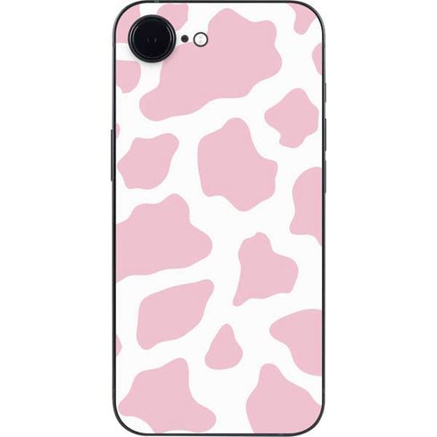 Pink Cow Print iPhone 16e Skin