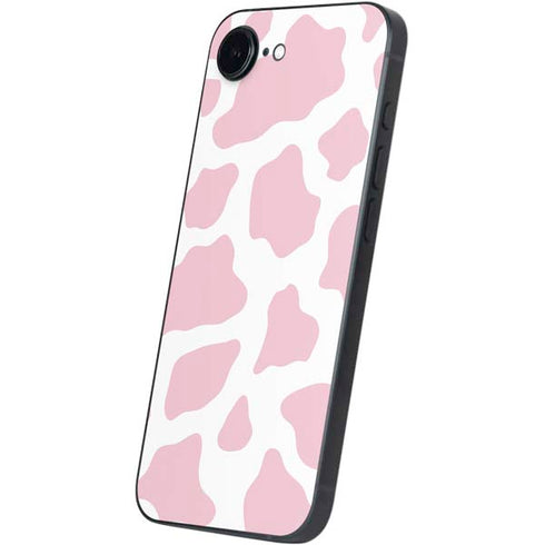 Pink Cow Print iPhone 16e Skin