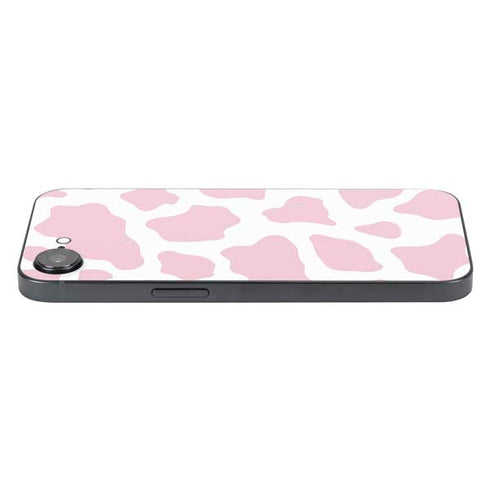 Pink Cow Print iPhone 16e Skin