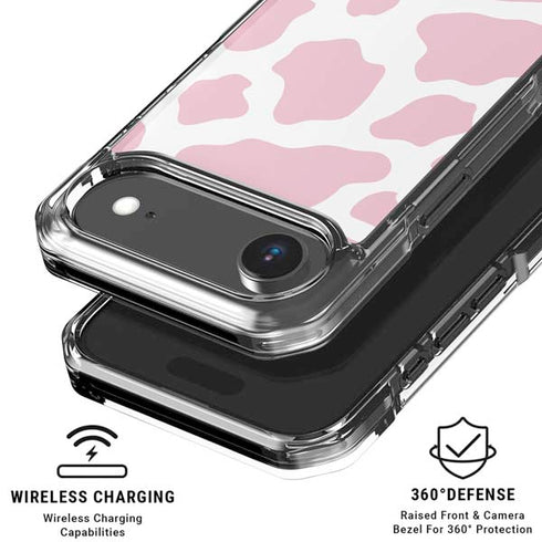 Pink Cow Print iPhone 17 Air Clear Case