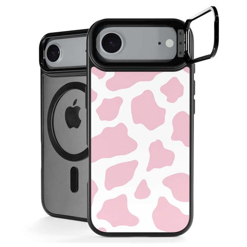 Pink Cow Print iPhone 17 Air Kickstand Case