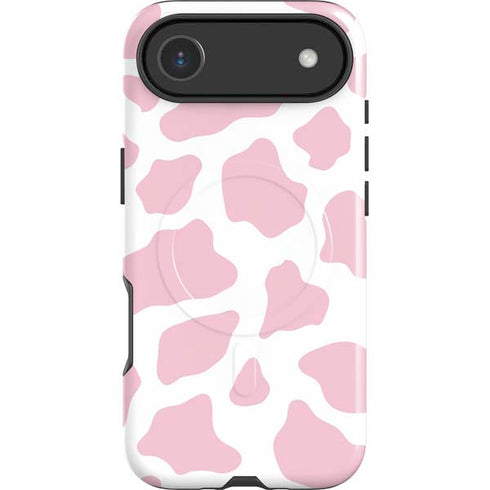 Pink Cow Print iPhone 17 Air Magsafe Impact Case