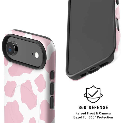 Pink Cow Print iPhone 17 Air Magsafe Impact Case