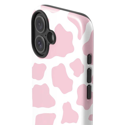 Pink Cow Print iPhone 17 Impact Case