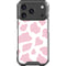 Pink Cow Print iPhone 17 Pro Clear Case