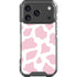 Pink Cow Print iPhone 17 Pro Clear Case