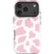 Pink Cow Print iPhone 17 Pro Impact Case