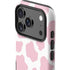 Pink Cow Print iPhone 17 Pro Impact Case