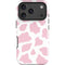 Pink Cow Print iPhone 17 Pro Max Impact Case