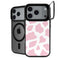 Pink Cow Print iPhone 17 Pro Max Kickstand Case