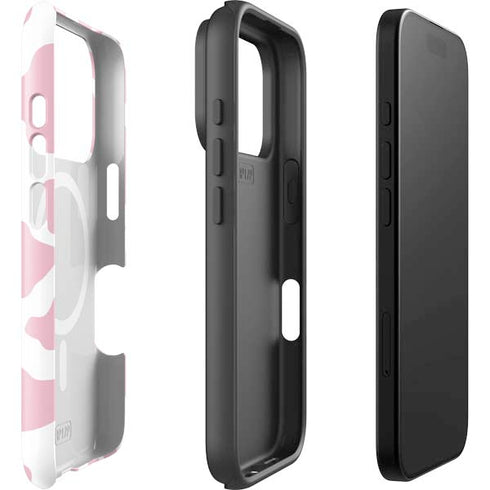 Pink Cow Print iPhone 17 Pro Max Magsafe Impact Case