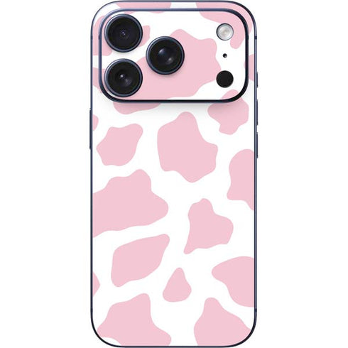 Pink Cow Print iPhone 17 Pro Skin