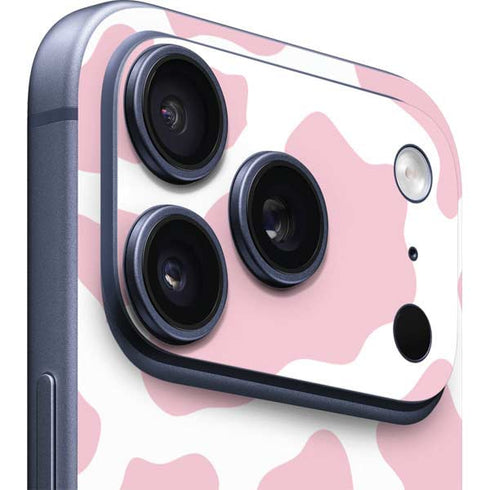 Pink Cow Print iPhone 17 Pro Skin