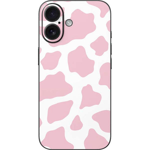 Pink Cow Print iPhone 17 Skin