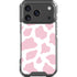 Pink Cow Print iPhone 18 Pro Clear Case