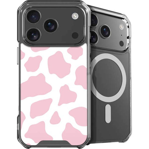 Pink Cow Print iPhone 18 Pro MagSafe Case