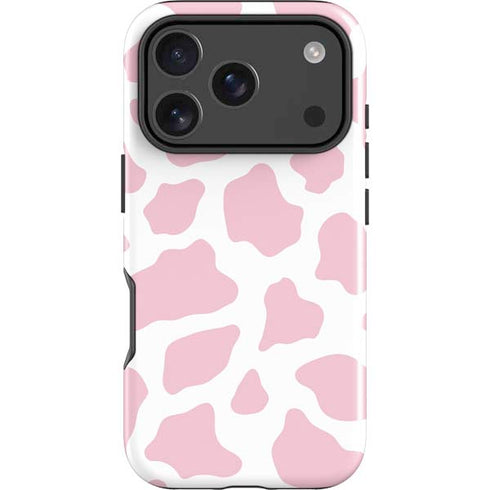 Pink Cow Print iPhone 18 Pro Max Impact Case