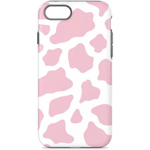 Pink Cow Print iPhone Cases