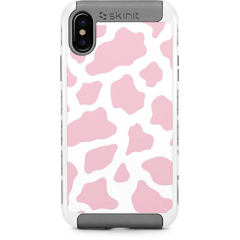 Pink Cow Print iPhone Cases