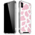 Pink Cow Print iPhone X/XS Clear Case