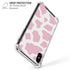 Pink Cow Print iPhone X/XS Clear Case