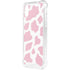 Pink Cow Print iPhone XS Clear Case