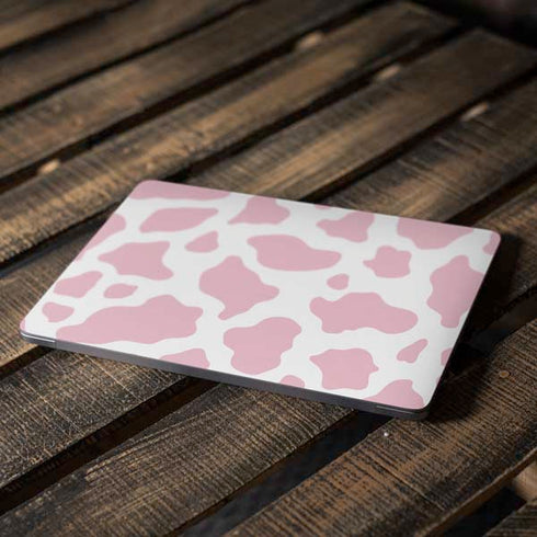 Pink Cow Print Apple MacBook Air Skin