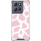 Pink Cow Print Moto G Stylus 5G (2025) Clear Case