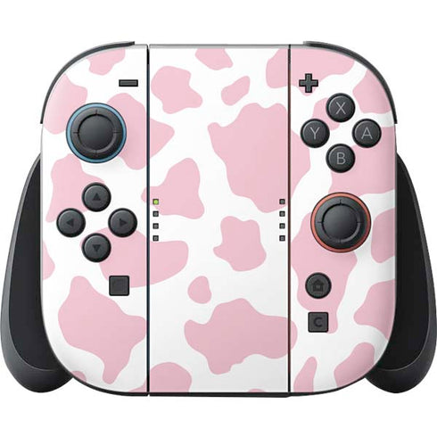 Pink Cow Print Nintendo Switch 2 (2025) Joy-Con Controller Skin