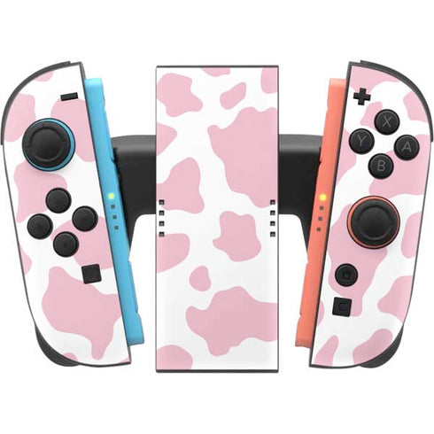 Pink Cow Print Nintendo Switch 2 (2025) Joy-Con Controller Skin