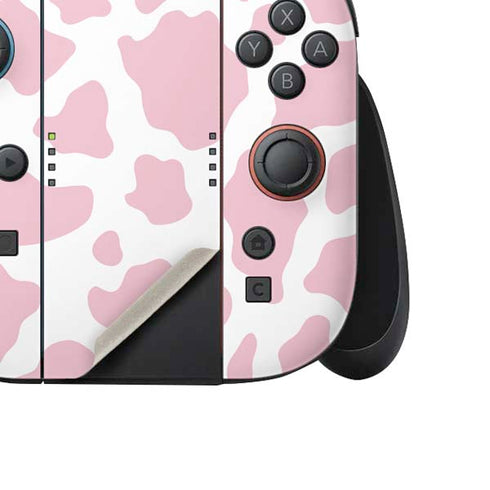 Pink Cow Print Nintendo Switch 2 (2025) Joy-Con Controller Skin