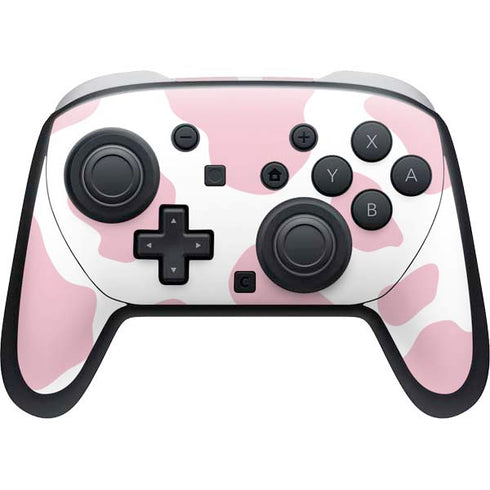 Pink Cow Print Nintendo Skins