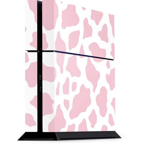 Pink Cow Print PlayStation PS4 Skins