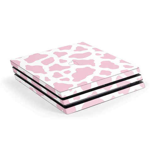 Pink Cow Print PlayStation PS4 Skins